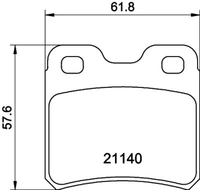 PCP1342 DON Комплект тормозных колодок, дисковый тормоз