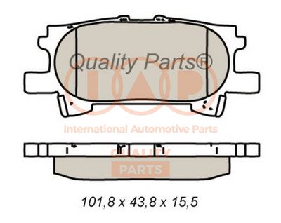 70417133 IAP QUALITY PARTS Комплект тормозных колодок, дисковый тормоз