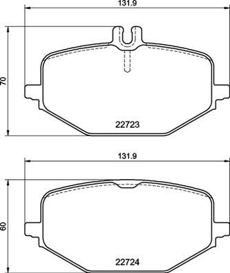 P50161 BREMBO Комплект тормозных колодок, дисковый тормоз