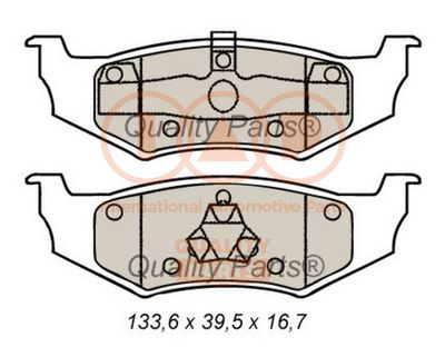 70402032 IAP QUALITY PARTS Комплект тормозных колодок, дисковый тормоз