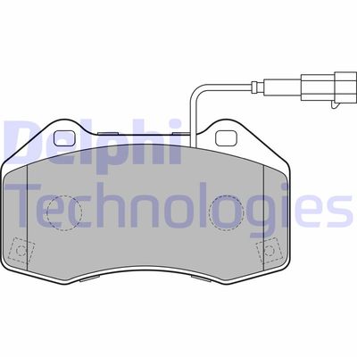 LP2280 DELPHI Комплект тормозных колодок, дисковый тормоз