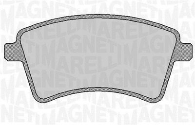 363916060661 MAGNETI MARELLI Комплект тормозных колодок, дисковый тормоз