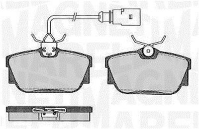 363916060586 MAGNETI MARELLI Комплект тормозных колодок, дисковый тормоз