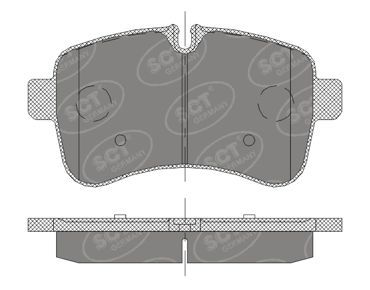 SP415PR SCT - MANNOL Комплект тормозных колодок, дисковый тормоз