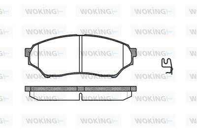 P945301 WOKING Комплект тормозных колодок, дисковый тормоз