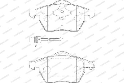 WBP21848B WAGNER Комплект тормозных колодок, дисковый тормоз