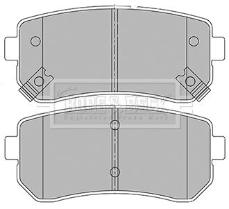 BBP2424 BORG & BECK Комплект тормозных колодок, дисковый тормоз