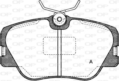 BPA018900 OPEN PARTS Комплект тормозных колодок, дисковый тормоз