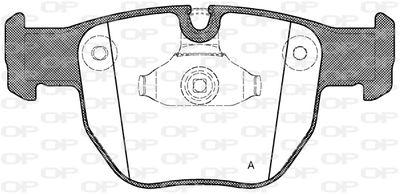 BPA097900 OPEN PARTS Комплект тормозных колодок, дисковый тормоз