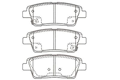 KBP3052 KAVO PARTS Комплект тормозных колодок, дисковый тормоз