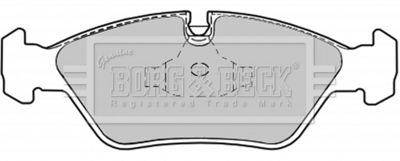 BBP1067 BORG & BECK Комплект тормозных колодок, дисковый тормоз