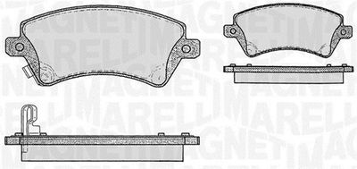 363916060408 MAGNETI MARELLI Комплект тормозных колодок, дисковый тормоз