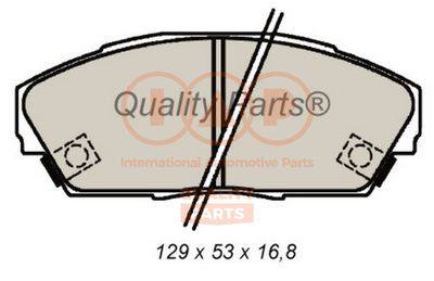 70406033 IAP QUALITY PARTS Комплект тормозных колодок, дисковый тормоз