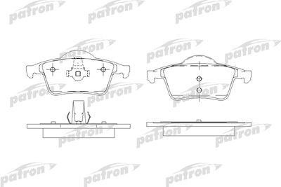 PBP1383 PATRON Комплект тормозных колодок, дисковый тормоз
