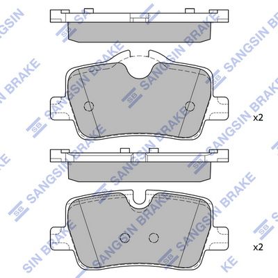 SP2774 Hi-Q Комплект тормозных колодок, дисковый тормоз