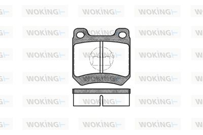 P112310 WOKING Комплект тормозных колодок, дисковый тормоз