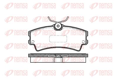 110400 REMSA Комплект тормозных колодок, дисковый тормоз