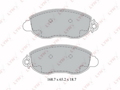BD3033 LYNXauto Комплект тормозных колодок, дисковый тормоз