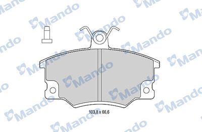 MBF015064 MANDO Комплект тормозных колодок, дисковый тормоз