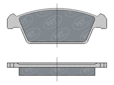 SP264PR SCT - MANNOL Комплект тормозных колодок, дисковый тормоз