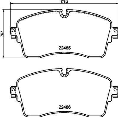 8DB355040361 HELLA PAGID Комплект тормозных колодок, дисковый тормоз