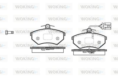 P034362 WOKING Комплект тормозных колодок, дисковый тормоз