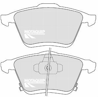 LVXL1328 MOTAQUIP Комплект тормозных колодок, дисковый тормоз