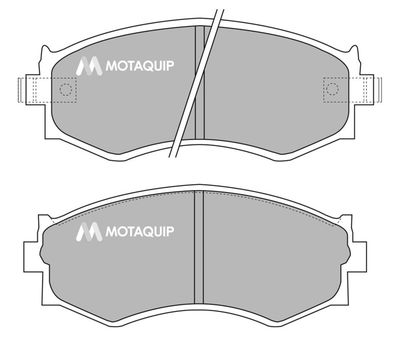 LVXL435 MOTAQUIP Комплект тормозных колодок, дисковый тормоз