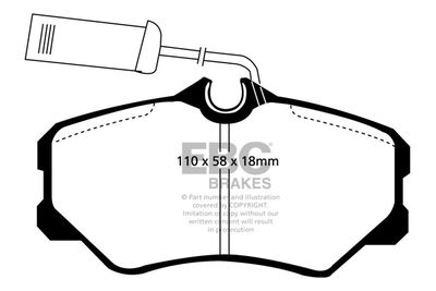 DP8202 EBC Brakes Комплект тормозных колодок, дисковый тормоз