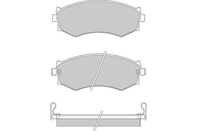120439 E.T.F. Комплект тормозных колодок, дисковый тормоз