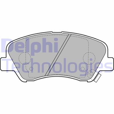 LP2497 DELPHI Комплект тормозных колодок, дисковый тормоз