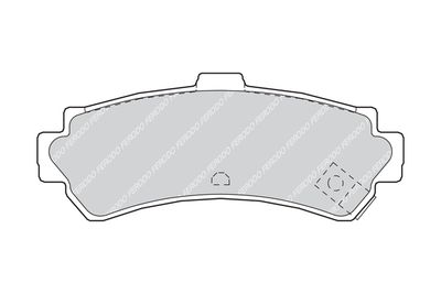 FDB1454 FERODO Комплект тормозных колодок, дисковый тормоз