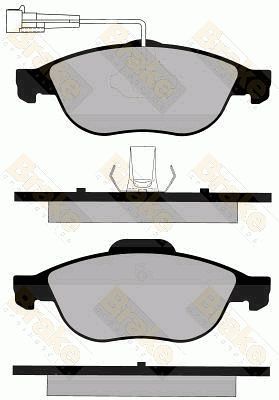 PA1154 Brake ENGINEERING Комплект тормозных колодок, дисковый тормоз