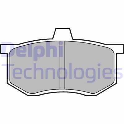 LP494 DELPHI Комплект тормозных колодок, дисковый тормоз