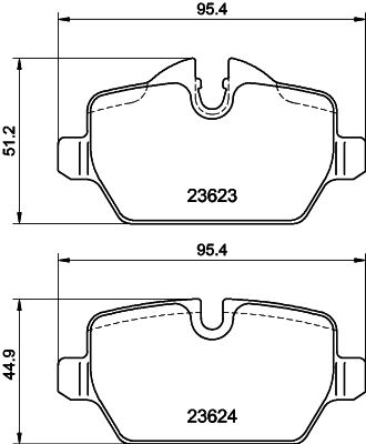 PCP1118 DON Комплект тормозных колодок, дисковый тормоз