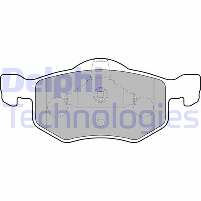 LP1900 DELPHI Комплект тормозных колодок, дисковый тормоз