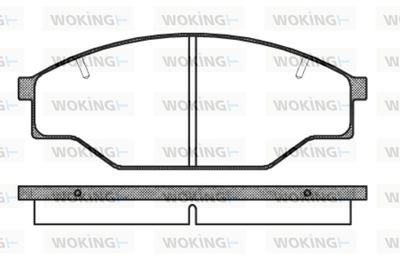 P097310 WOKING Комплект тормозных колодок, дисковый тормоз
