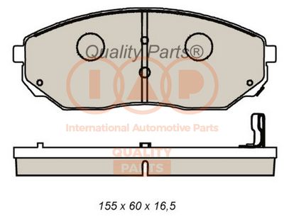 70421083 IAP QUALITY PARTS Комплект тормозных колодок, дисковый тормоз