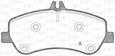 BPA137700 OPEN PARTS Комплект тормозных колодок, дисковый тормоз