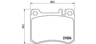 P50014 BREMBO Комплект тормозных колодок, дисковый тормоз