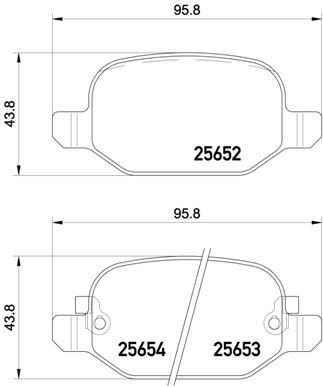 P23150 BREMBO Комплект тормозных колодок, дисковый тормоз