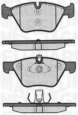 363916060156 MAGNETI MARELLI Комплект тормозных колодок, дисковый тормоз