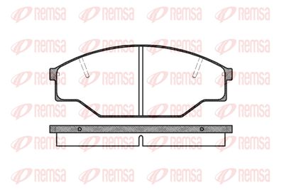 041200 REMSA Комплект тормозных колодок, дисковый тормоз
