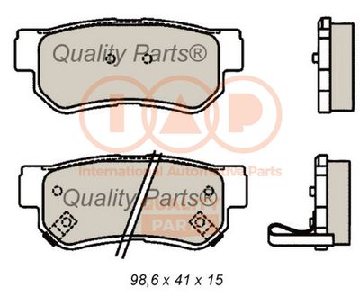 70407086G IAP QUALITY PARTS Комплект тормозных колодок, дисковый тормоз