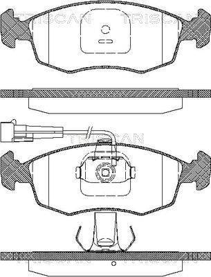 811015015 TRISCAN Комплект тормозных колодок, дисковый тормоз