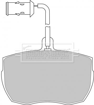 BBP1026 BORG & BECK Комплект тормозных колодок, дисковый тормоз