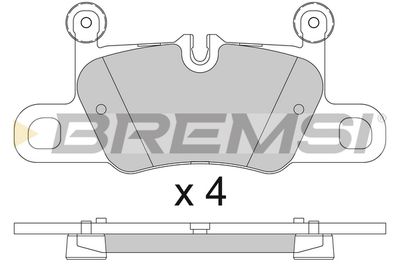 BP3832 BREMSI Комплект тормозных колодок, дисковый тормоз