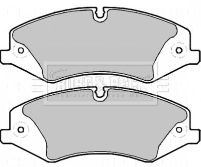 BBP2217 BORG & BECK Комплект тормозных колодок, дисковый тормоз