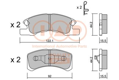 70403110P IAP QUALITY PARTS Комплект тормозных колодок, дисковый тормоз