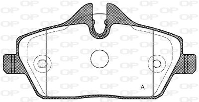 BPA113110 OPEN PARTS Комплект тормозных колодок, дисковый тормоз